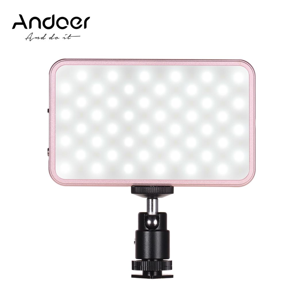 FL-08 Mini LED Video Light Panel Photography Fill-in Light 3000K-5500K Dimmable Built-in