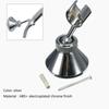Home Support Chromed Shower Head Holder Sprayer Base Wall-Mount Bracket Bathroom