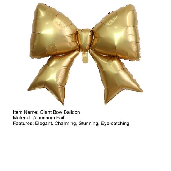 29 Inch Giant Bow Balloon Large Aluminum Foil Balloons for Birthday Party Bachelorette Bridal Engagement Wedding Anniversary Supplies