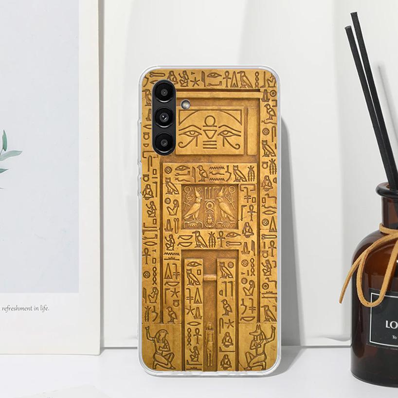 Egypt Nefertiti Anubis Ankh Pharaoh Phone Case For Samsung Galaxy A15 A25 A35 A55 A14 A24 A34 A54 A13 A23 A33 A53 A12 A22 A32 A5