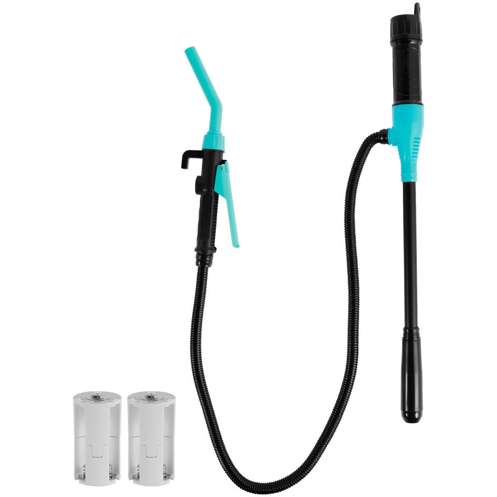 Насос для перекачки жидкости, работающий от аккумулятора, насос для перекачки топлива с насадкой для регулирования расхода, 2,4 галлона в минуту для бензина, дизельного топлива, керосина