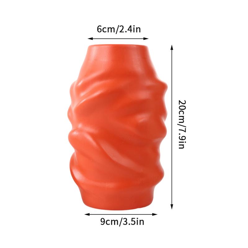 Ваза для цветов в скандинавском стиле, имитация керамического пластикового цветочного горшка, бутылка для хранения цветов, гостиная, современные украшения для дома, украшения
