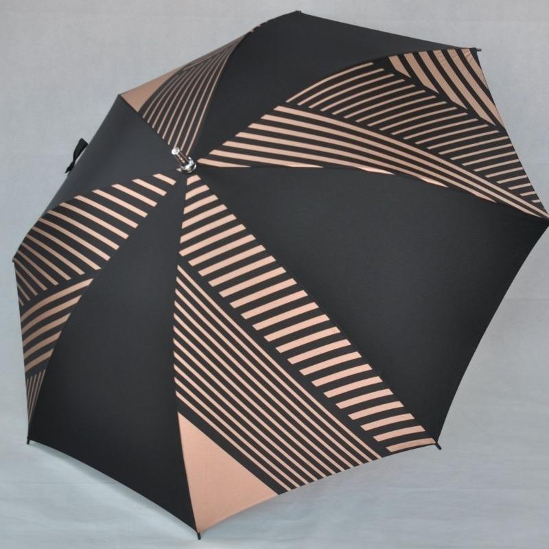 30 Inch Striped Automatic Golf Umbrella Enlarged Rainproof Windproof Reinforced Straight Long Handle Business Gift Golf Umbrella