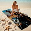 French legendary rock singer and actor Johnny Hallyday towel outdoor camping vacation swimming beach towel outdoor absorbent bath towel Y6
