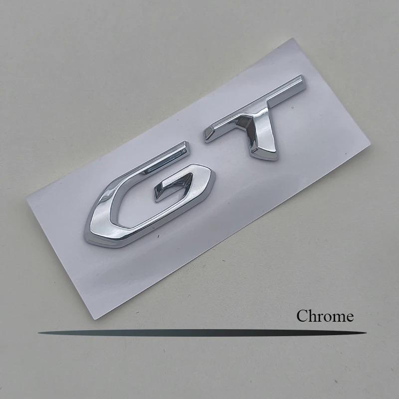 OVII3 3D ABS Logo GT Emblem Letters Car Trunk Badge For Peugeot 208 2008 201 206 508 5008 207 408 4008 3008 308 GT Sticker Accessories