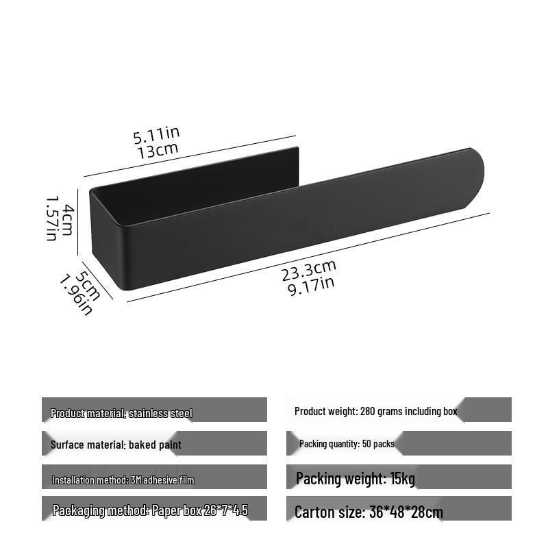 Настенная вешалка для полотенец из нержавеющей стали без сверления - одинарная штанга с полкой