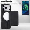Retro Faux Leather Detachable Spring Card Bag Magnetic RFID Shockproof Phone Case For iPhone 18 Pro Max / 17 Pro Max