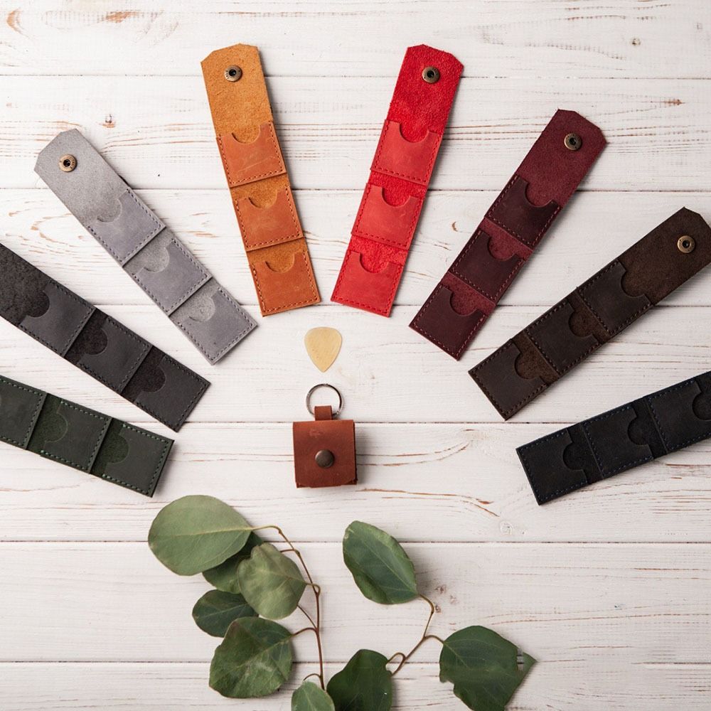 Waterproof Guitar Picks Holder PU Leather Guitar Picks Case High-quality Guitar Picks Organizer