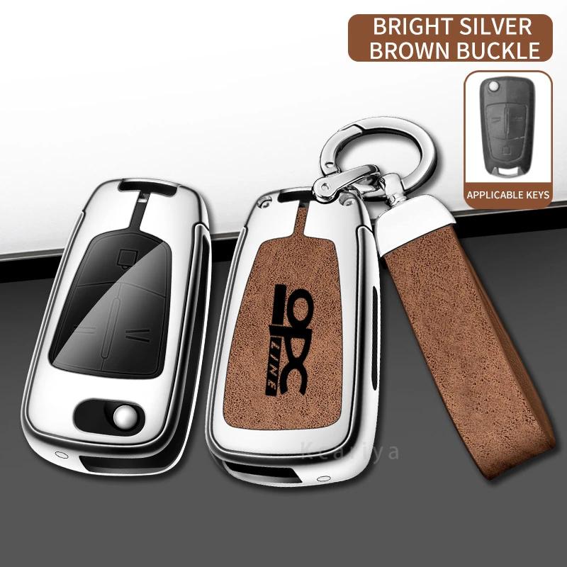 Car TPU Zinc Alloy Key Case Bag For Opel OPC Line Insignia Astra Vectra Combo Corsa D Mokka Zafira Car KeyChain Metal Key Shell