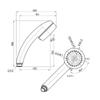 SANEI Mithos Mist Shower Head, Ultra Fine Bubble Generating, Water Flow Switching, Skin Care, Water