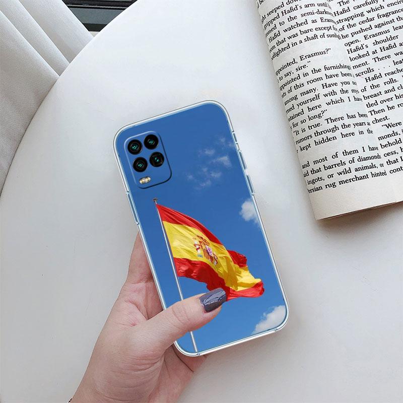 Прозрачный чехол для телефона с флагом Испании для Motorola Moto E22I E22S E22 E32 E40 E7 E7I G Plus Power Play Stylus G22 G14