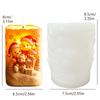 Santa Claus Hold Gift Scented Candle Silicone Mold Smile Santa Claus Holding Gift Box Scented Resin Plaster Molds Christmas Gift