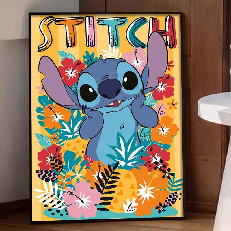 Disney 5d diamond painting full of diamonds diy diamond embroidery decorative painting Stitch ornaments living room