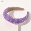 Handwoven Crystal Hair Bands From Europe And America, Women's Baroque Sponge Thickened Headband, Simple Hair Accessories