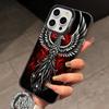 Крутой чехол для телефона P-Phoenix для iPhone 17,16,15,14,13,12,11 Plus,Pro Max,XS, Цветной серебряный чехол для телефона Funda Cover