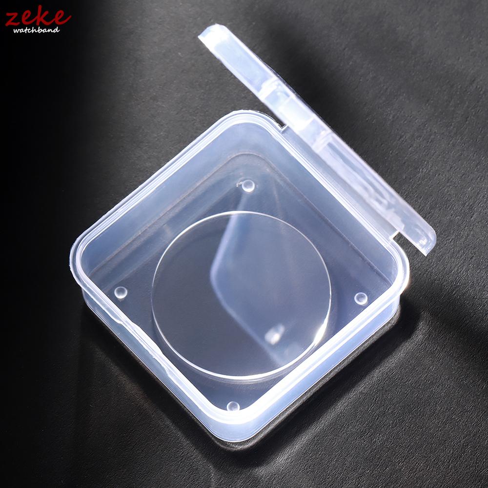 Flat Sapphire Glass Thickness 1.0/1.2mm Diameter 28-32mm Circular Transparent Crystal Mineral Glass Watch Part Watch Accessories