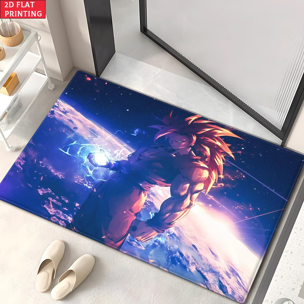 Anime Martial Arts Tournament Doormat,2D Print Absorbent Floor Mat,Entrance Rug for Bathroom Living Room Kitchen Home Decor Gift