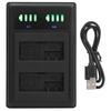 Double Charging Station Fast Charger Micro TypeC LCD Display for LPE8 Camera Battery