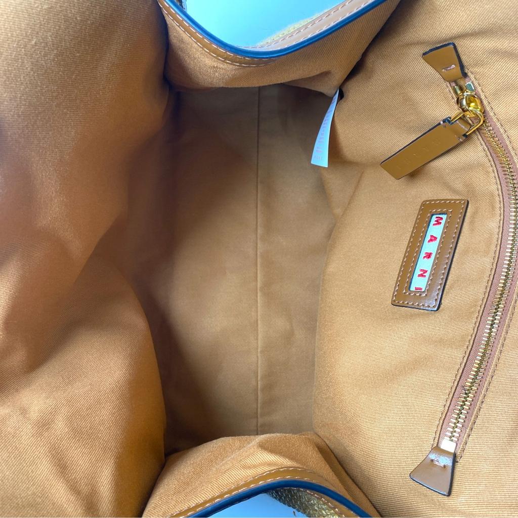 Used MARNITote Bag Brown leather/cotton Women