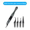 MaAnt 4 IN 1 Mobile Phone CPU NAND Glue Removal Blade Motherboard BGA Chip Scraper Pry Knife Rear Glass Disassembly Hand Tools