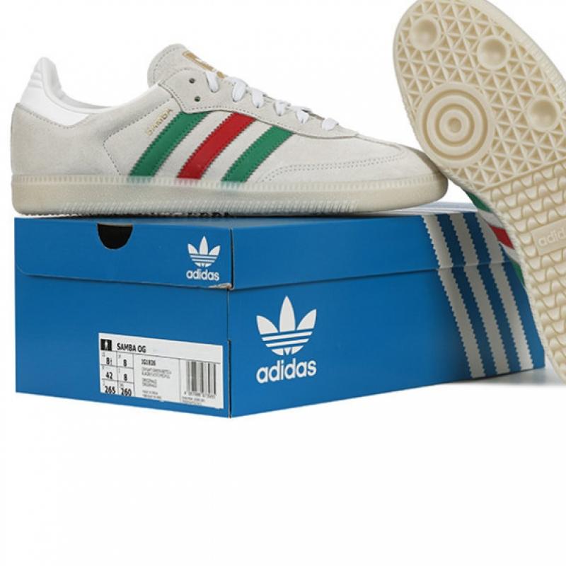 Adidas Кроссовки Samba Og Crystal White Green Berer Scarlet