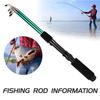 127 PCS Fishing Tackle Set Telescopic Fishing Rod Pole Fishing Gear Kit with Reel Hook Soft Tube Float Accessories Starter Kit