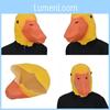 Cute Yellow Duck Face Mask Comfortable Latex Animal Mask For Festive Celebrations