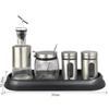 Yingbai Modern 10-Piece Commercial Tabletop Seasoning Organizer Set