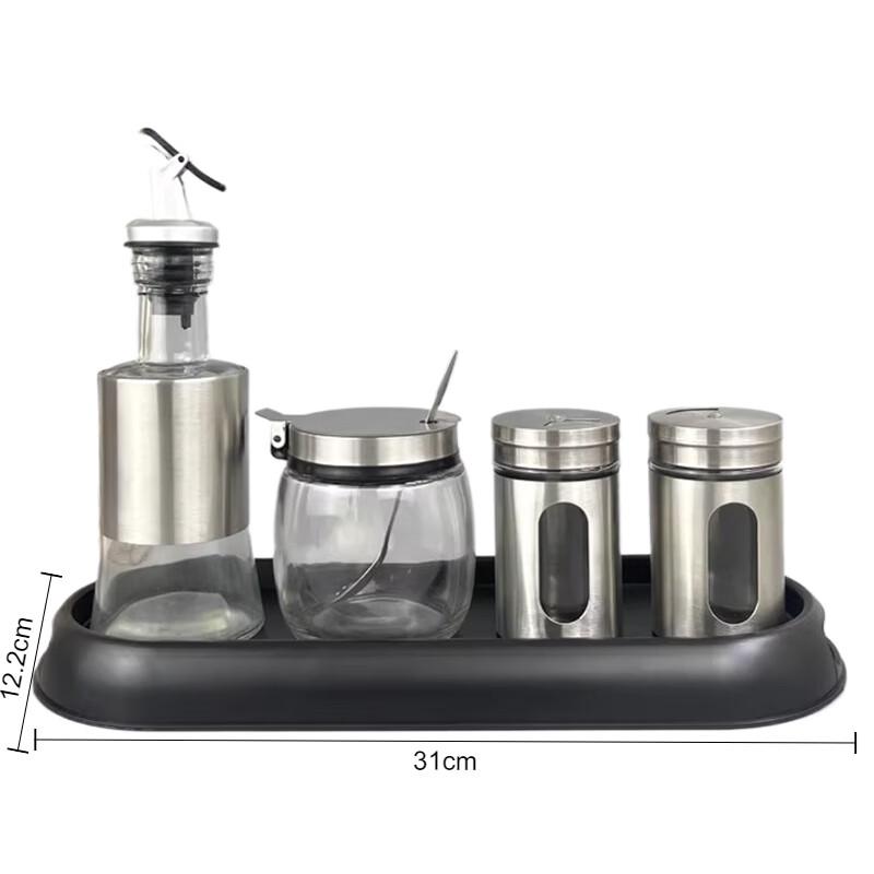 Yingbai Modern 10-Piece Commercial Tabletop Seasoning Organizer Set