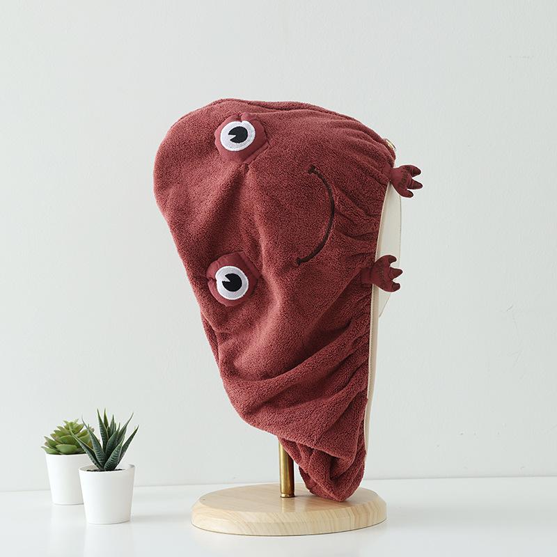 Женская шапочка для сухих волос, утолщенное впитывающее коралловое бархатное полотенце, быстросохнущий тюрбан