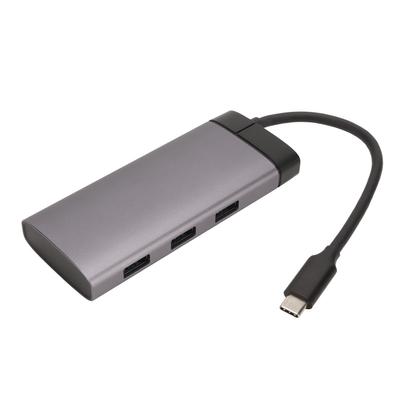 Док-станция USB C 5 в 1 PD Fast Charge 4K HD Easy Connection Темно-серый USB C Splitter для