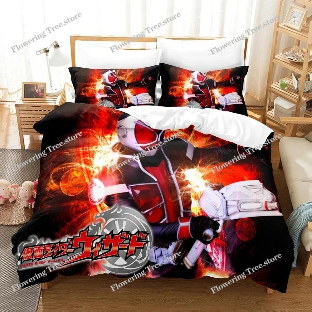 Комплект постельного белья Kamen Rider, пододеяльник, наволочка, удобный стеганый комплект постельного белья, комплект постельного белья размера «king size» для дома и офиса