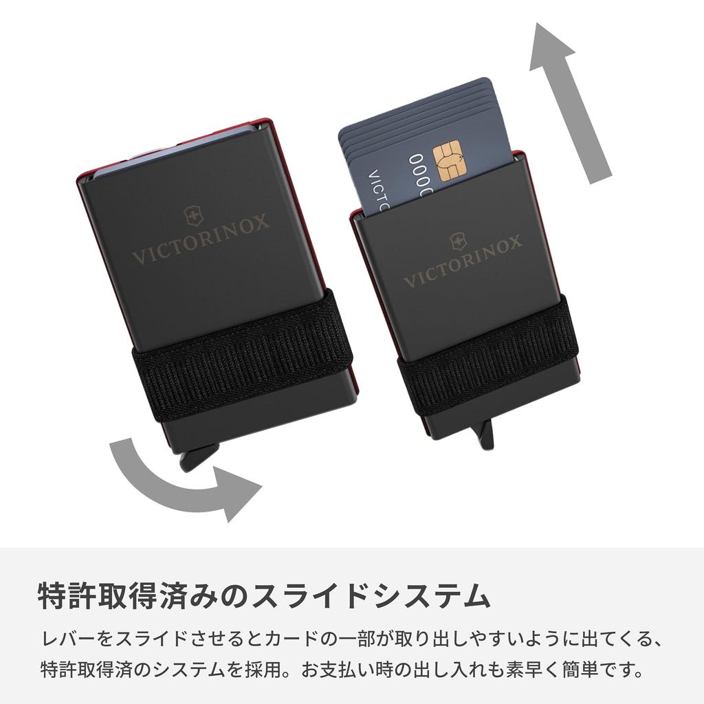 VICTORINOX SMART CARD WALLET Nail Ballpoint Equipped with 10 Disaster First Iconic Red File, Tweezers, Toothpick, Pen, Scissors, Functions,