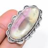 Fluorite Gemstone 925 Sterling Silver Jewelry Ring Size 7