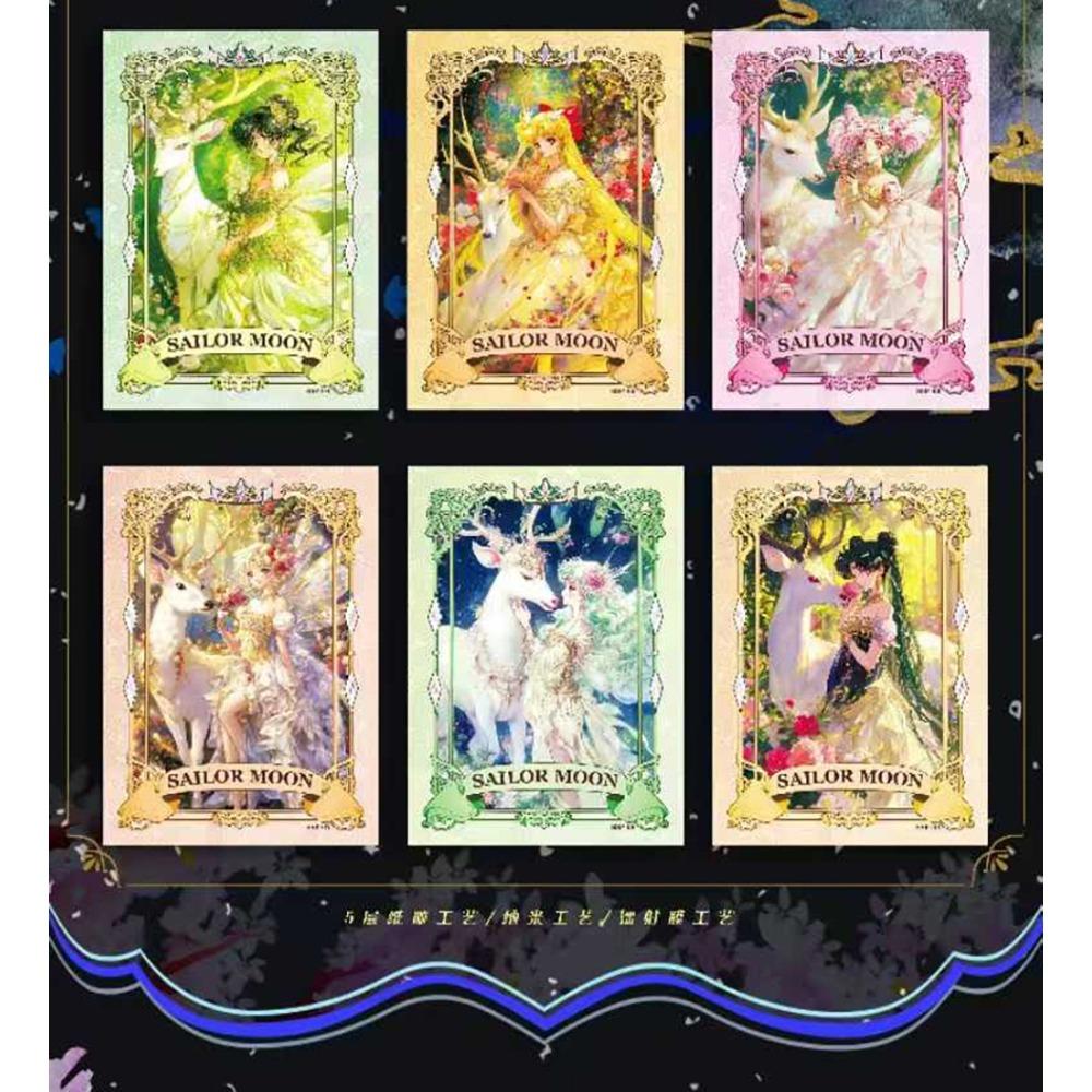 Sailor Moon Collection Cards Japanese Anime Magical Girl Exotic Charm Elegant Exquisite Character Portrait Cards Children Gifts