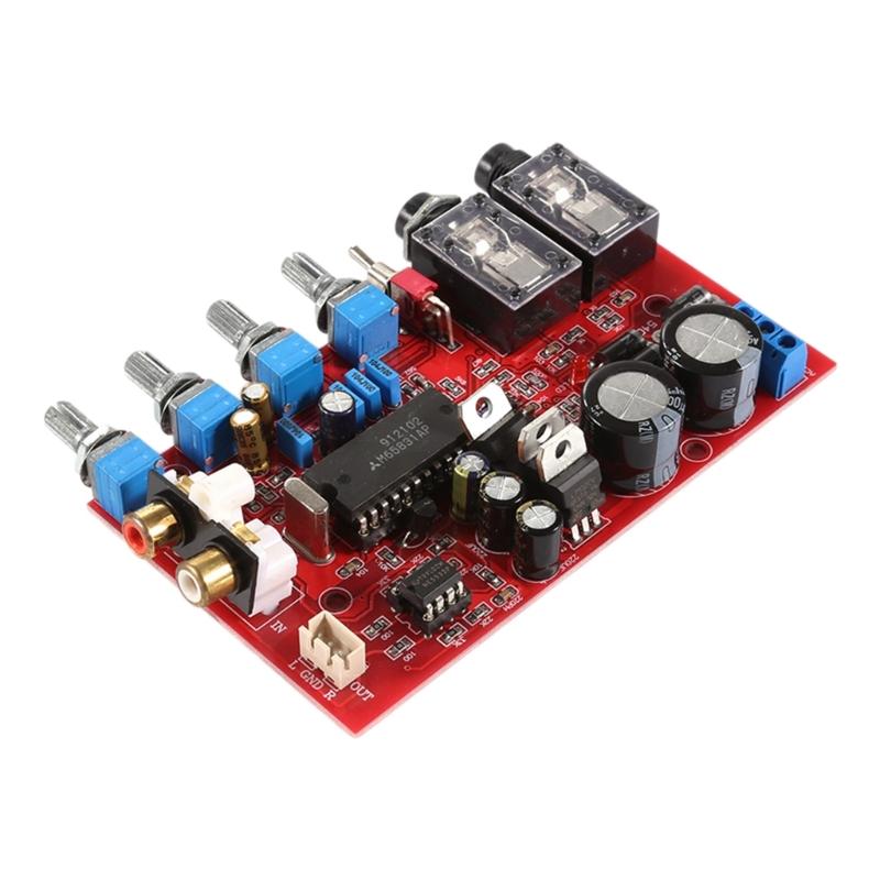 NE5532 Предварительный усилитель Тональная плата HiFiStereoAmplifier Управление громкостью 4-канальных усилителей Высокие частоты Низкие частоты