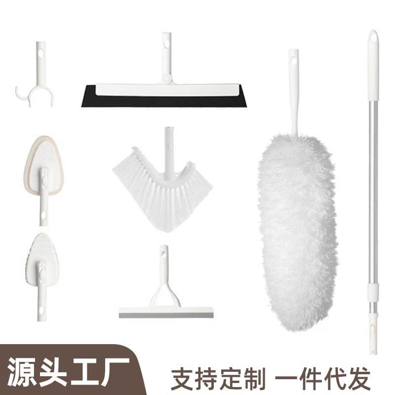 One multi-purpose cleaning tool, dust removal cleaning combination set, retractable housework ash sweeper feather duster