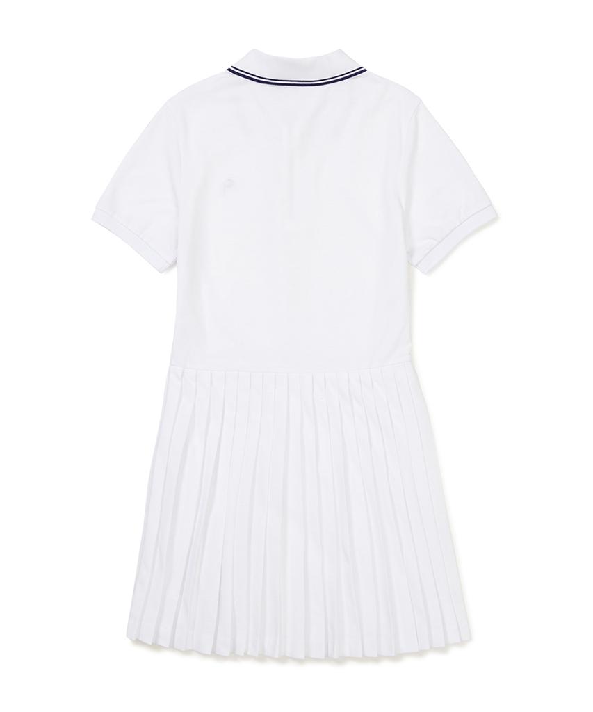 Clove [23Ss Clove] Tennis Pique One Piece (White)