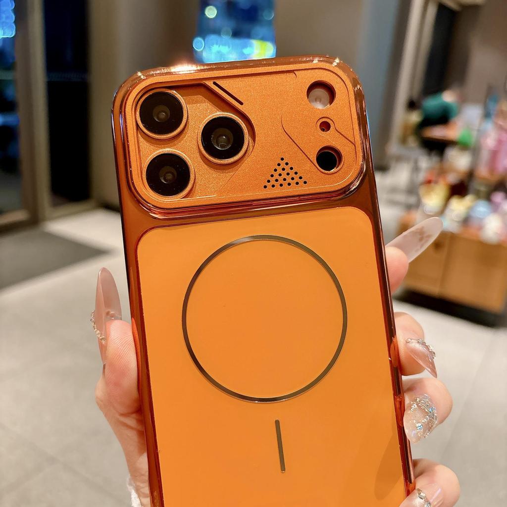 Магнитный чехол с механическим покрытием для iPhone 17 Pro Max - Трансформируется для iPhone 16, Защита от падений