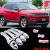 Для JEEP Compass MP 552 2017 ~ Роскошный хромированный набор накладок на дверные ручки для 4 дверей, никогда не ржавеющие автомобильные аксессуары, наклейки