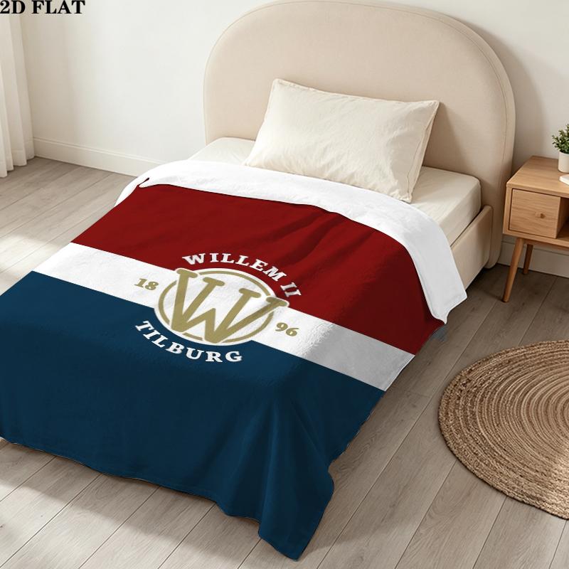 Willem Ii Print Flannel Blanket, High quality Comfortable for All Seasons, Home Decor, Warmth and Comfort, Perfect for Christmas Gifts