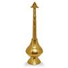 10 Inch Brass Gulab Pash Bottle for Gangajal, Gulab Dani Bottle for Pooja Decorative Showpiece - 30.48 Cm  (Brass, Gold)