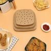8.5 Inch 100 Piece Perforated Air Fryer Baking Oil Absorbing Paper for Household High-temperature Resistant Silicone Tin Papers
