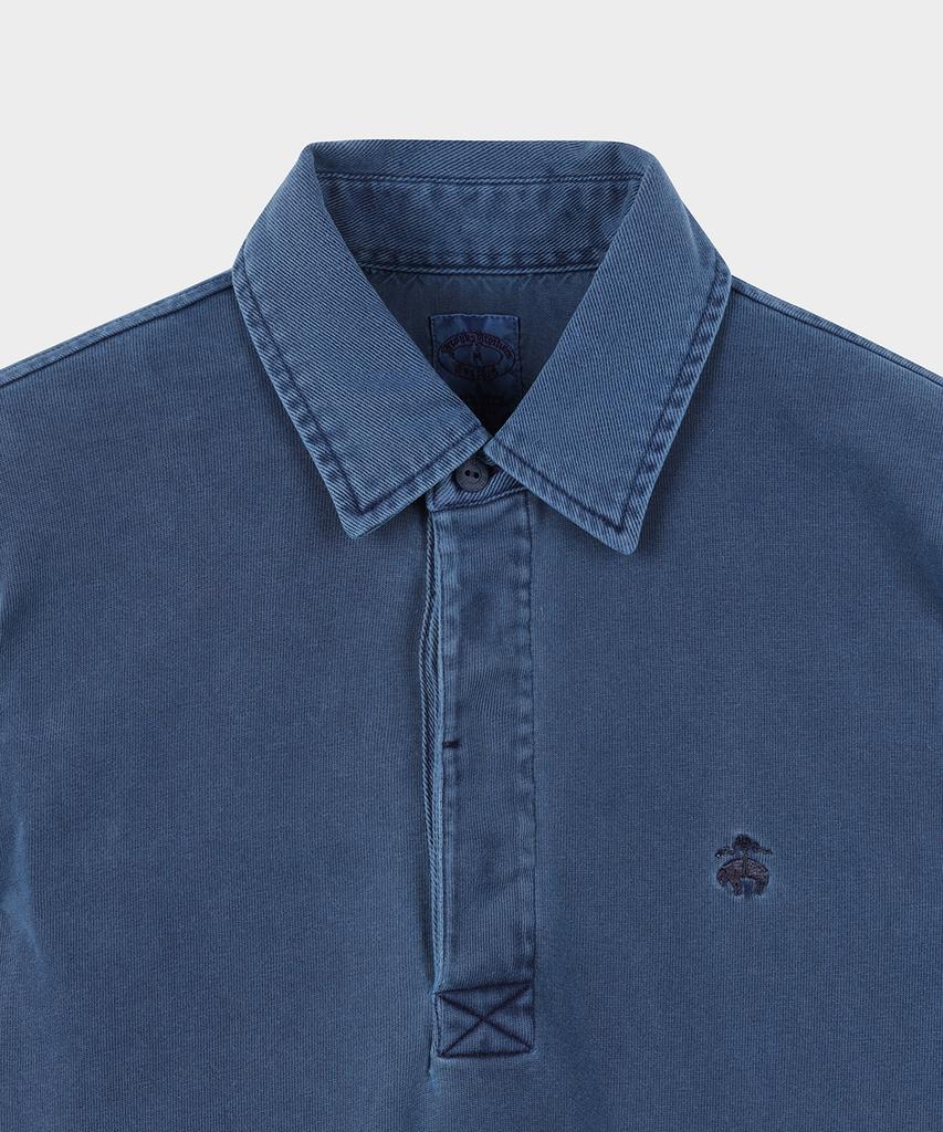 BROOKS BROTHERS Рубашка-поло с окрашиванием garment dye (военно-морской флот) (Bbntmm7488Qfs)