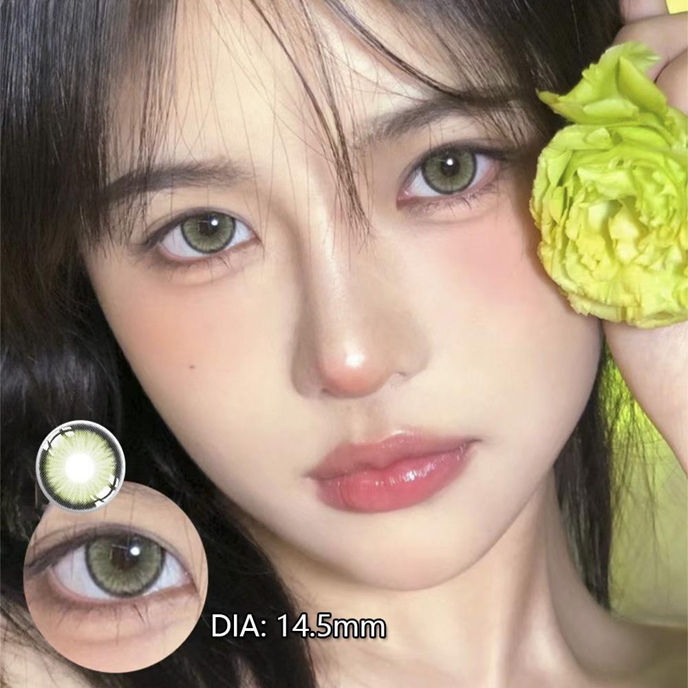 Large Diameter Contact Lenses MillCreek Myopia Prescription Eye Tinted Lens Makeup 2 Pieces / 1 Pair