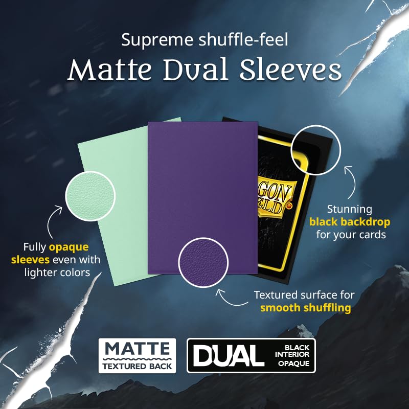 Dragon Shield Matte Dual Standard 100 Sleeves, Size, Fury, sleeves, AT-15055
