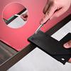 FOSHIO Edge Wrap Cutter Plastic Cutting Template for Furniture Table Protective Film Application Car Vinyl Corner Cutting Tool
