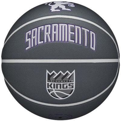 Wilson Мяч NBA Team City Collector Sacramento Kings, баскетбольный мяч унисекс, серый