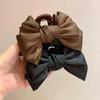 Заколка для волос Maillard Satin Bow - Элегантный и атмосферный осенне-зимний аксессуар