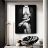 Black White Sexy Woman Body Art Canvas Painting Nude Pictures Print Wall Posters Modern Bedroom Living Room Decorative Paintings